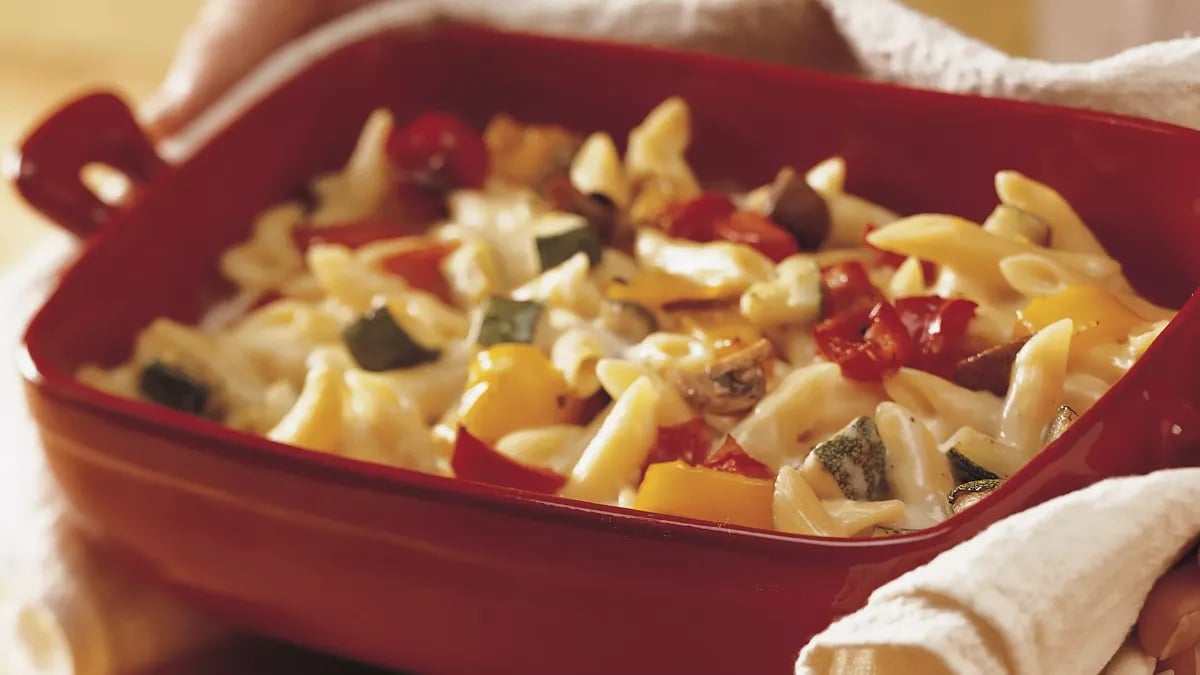 Roasted Vegetable and Pasta Casserole