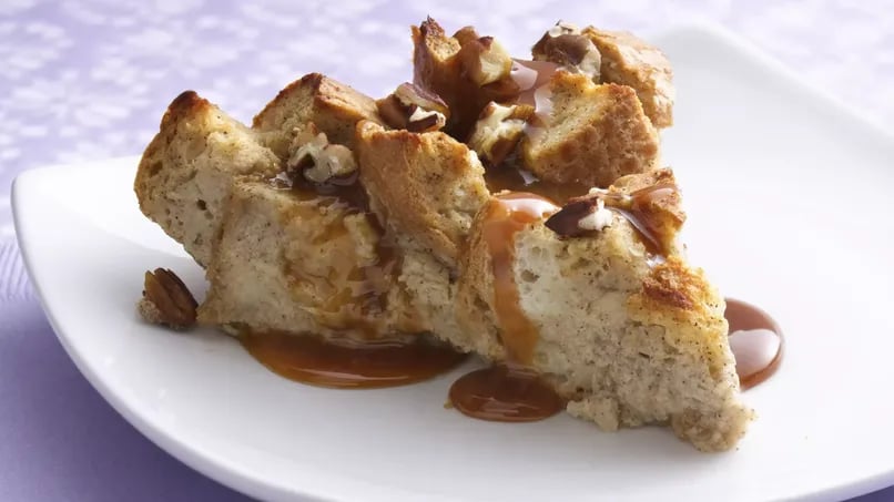 Apple and Caramel Bread Pudding