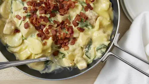 Creamy Chicken and Spinach Potato Skillet