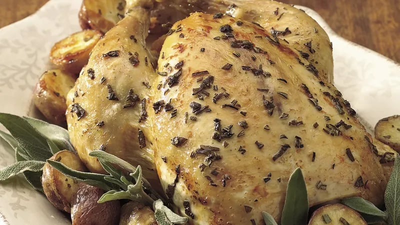 Oven-Roasted Chicken with New Potatoes