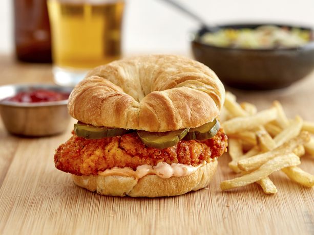 Spicy Chicken Croissant Sandwich