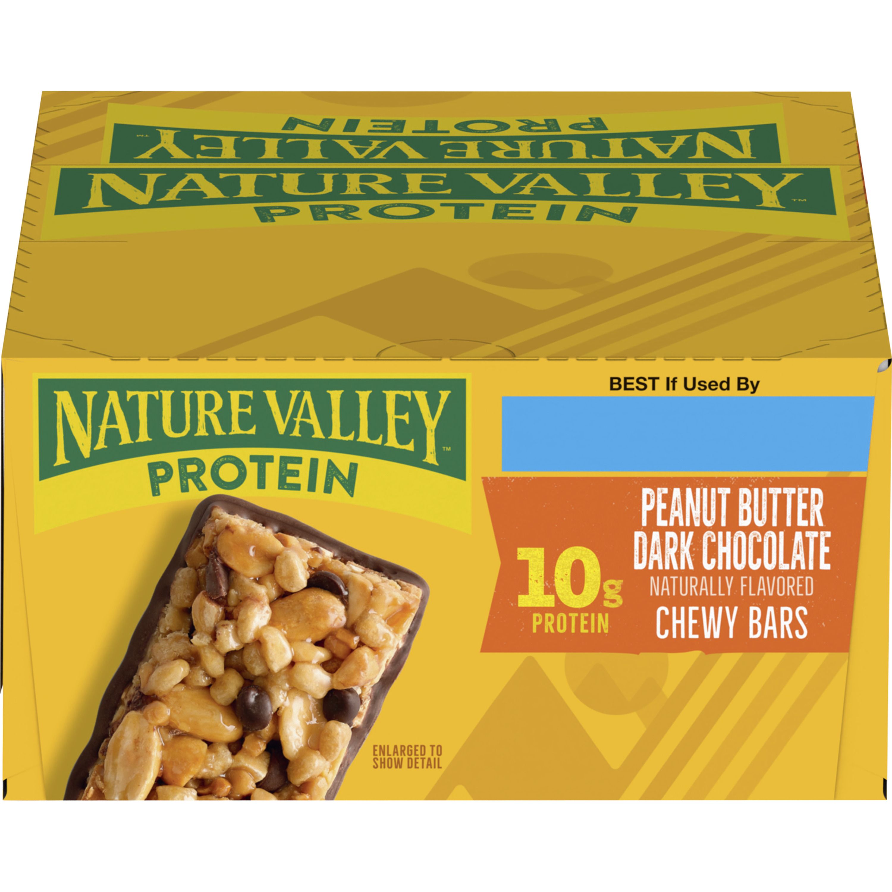 NATURE VALLEY Peanut Butter Protein Bar - Peanut Butter, Dark Chocolate - 1.42 oz - 16 / Box NATURE VALLEY Peanut Butter Protein Bar - Peanut Butter, Dark Chocolate - 1.42 oz - 16 / Box