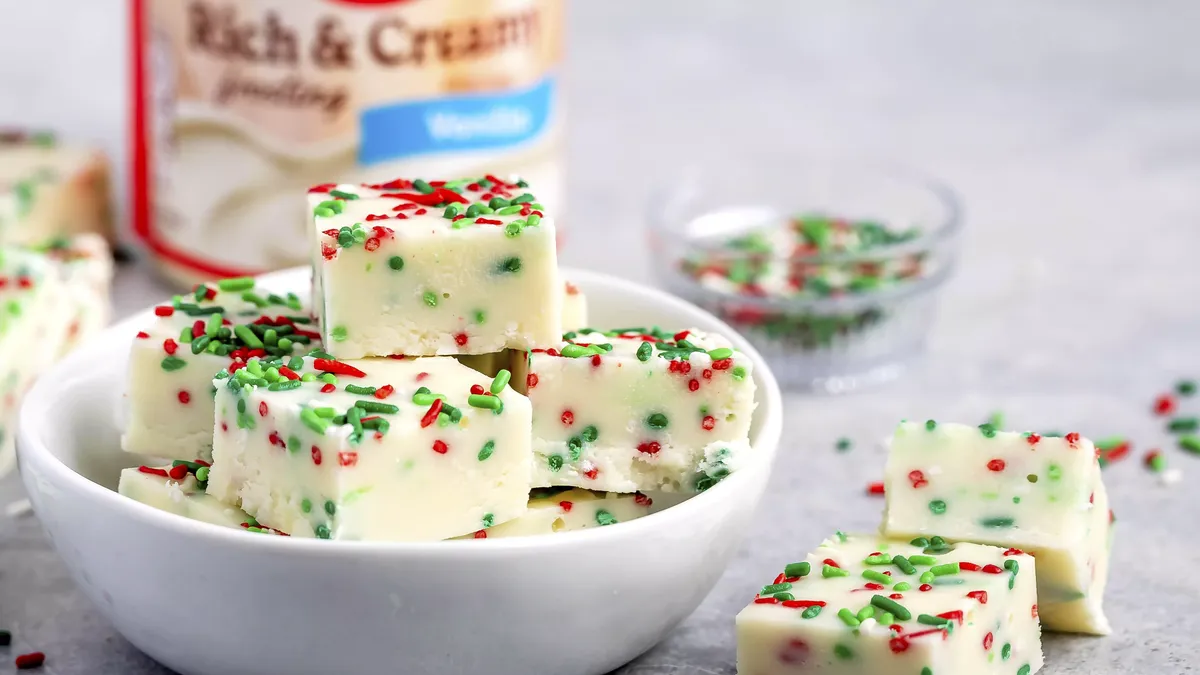 Christmas Sprinkle Fudge