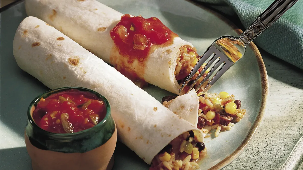 Salsa Rice Enchiladas