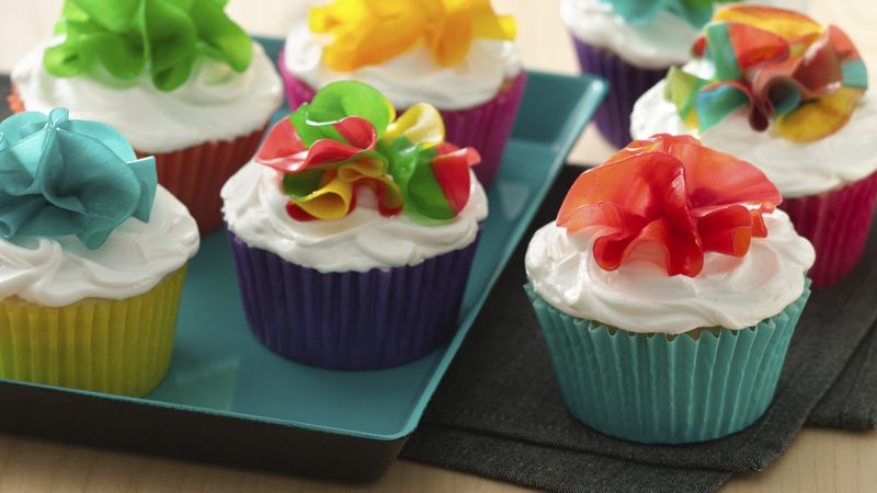 Fruity Flower Cupcakes 