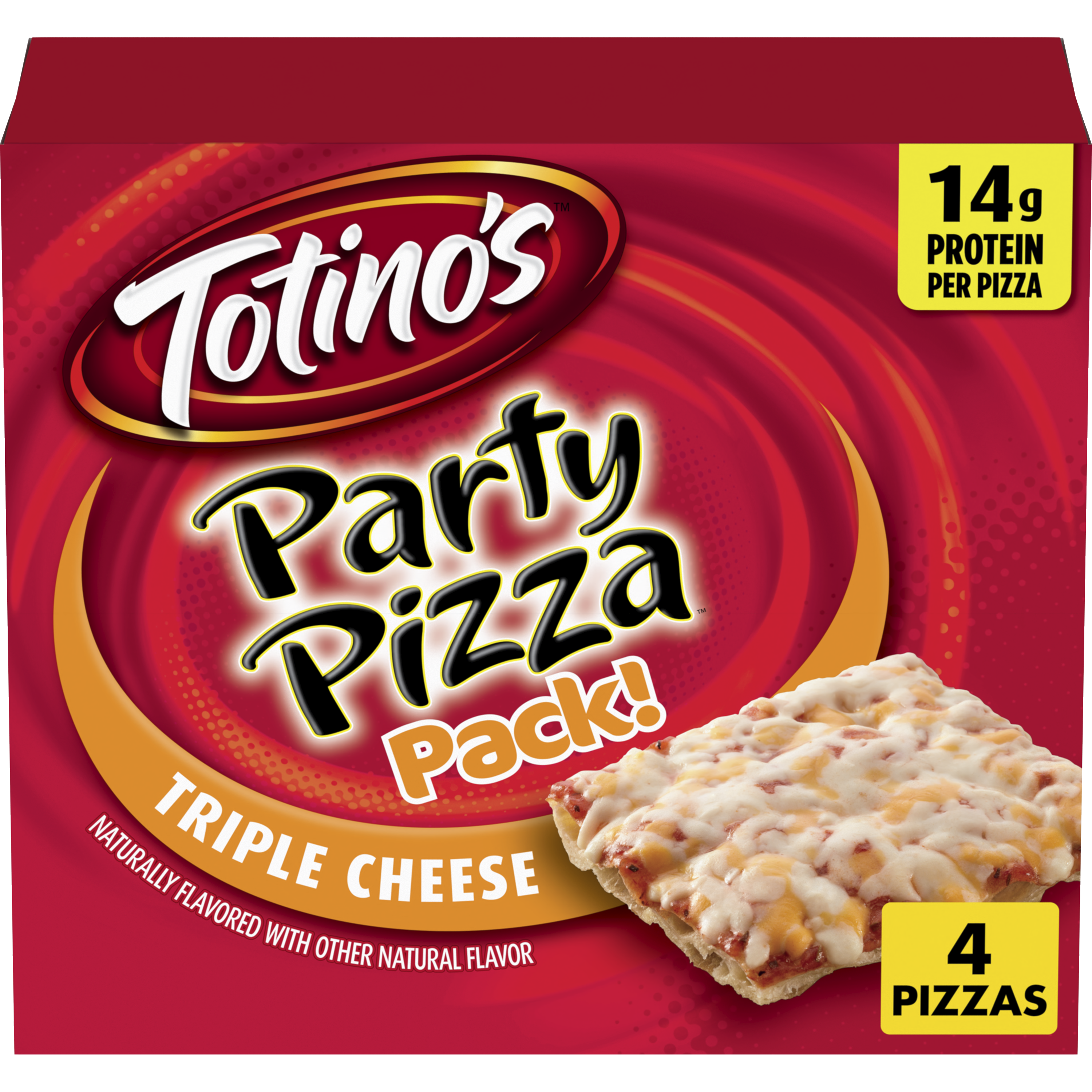 Triple Cheese Party Pizza Pack | Square Pizza | Totino's™ US