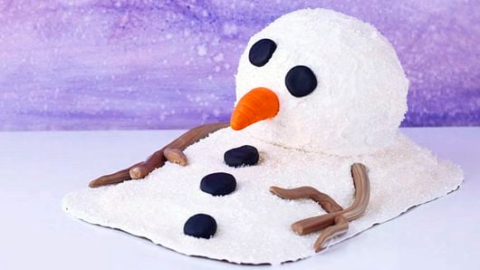 SalleeB's Kitchen: Christmas Mini-Cake Magic: Frosty the Snowman