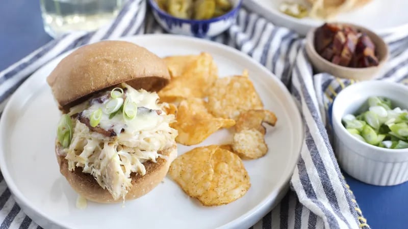 Slow-Cooker Bacon-Ranch Chicken Melts