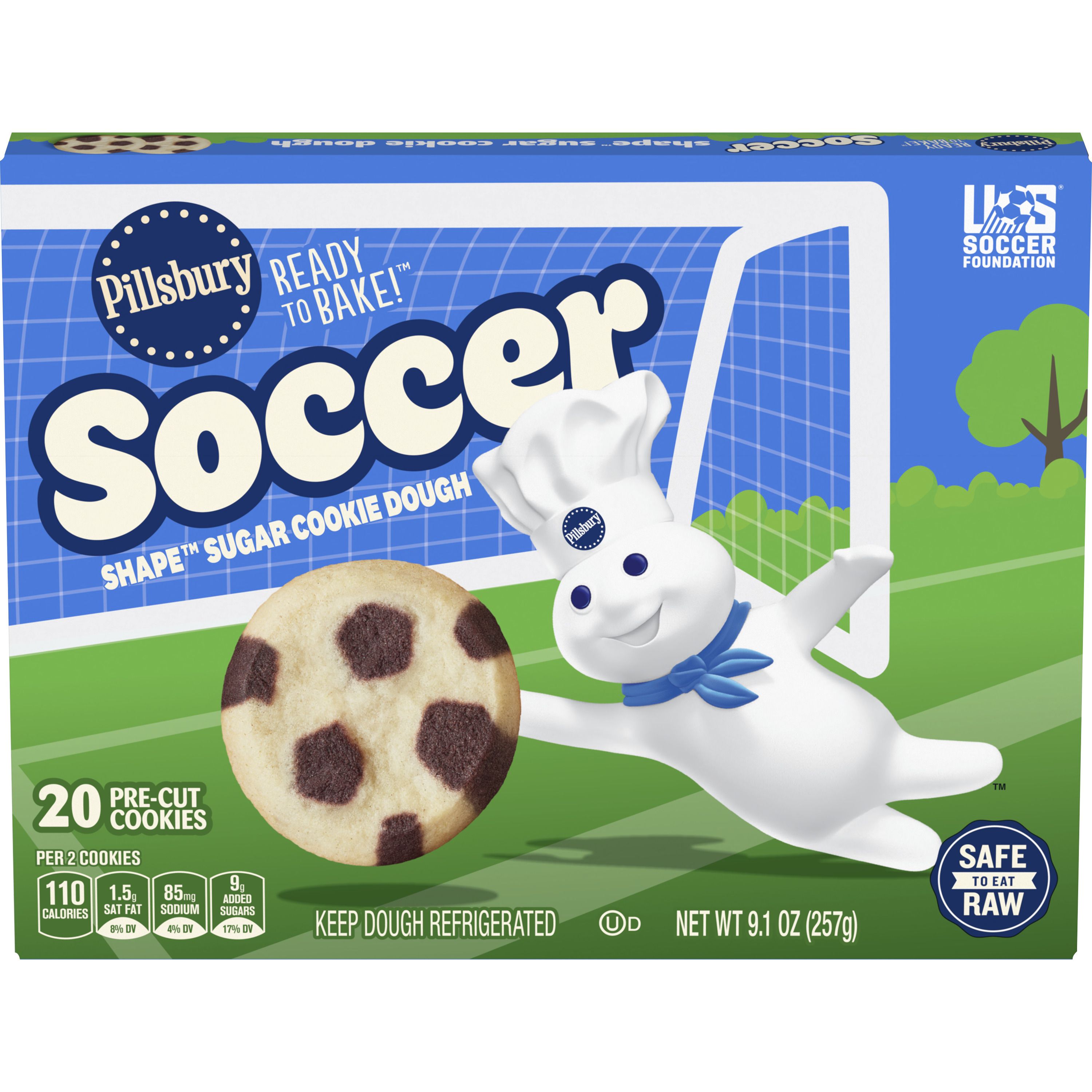 Pillsbury™ Shape™ Soccer Cookie Dough - Front