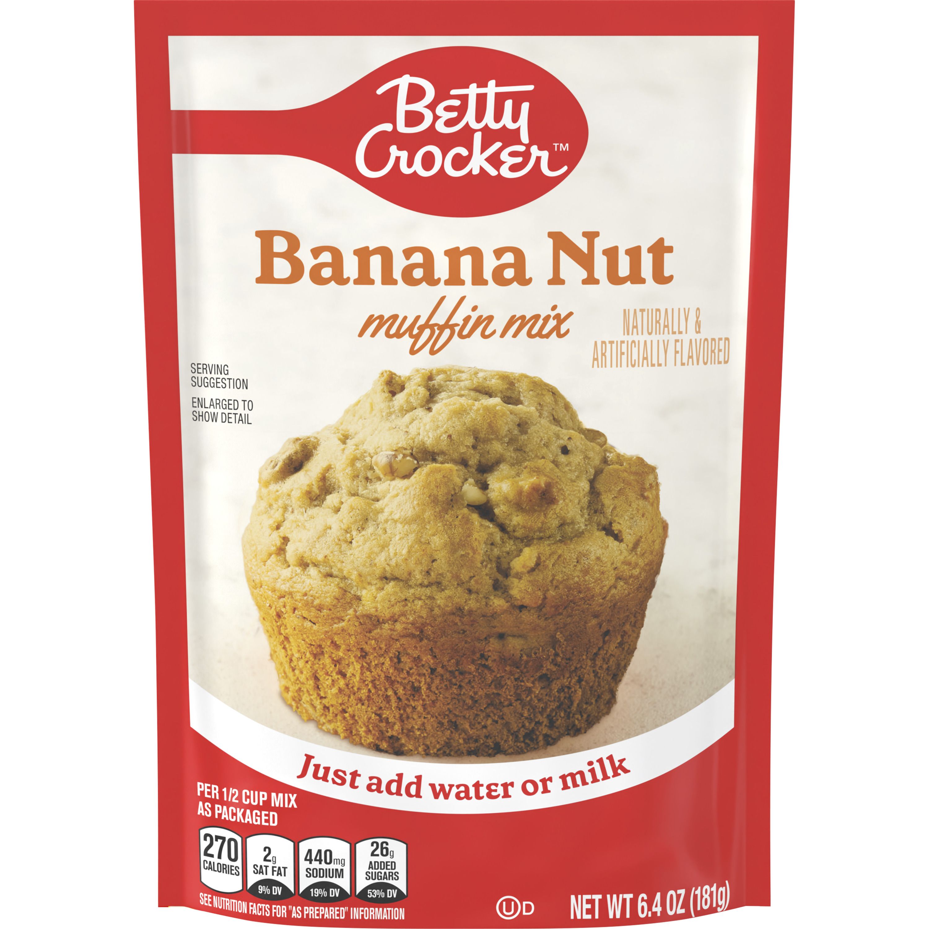 Betty Crocker™ Banana Nut Pouch Muffin Mix - Front