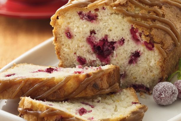 Maple Glazed Cranberry Loaves