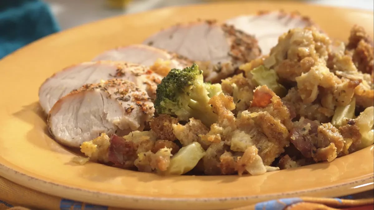 Southern Turkey-Stuffing Bake