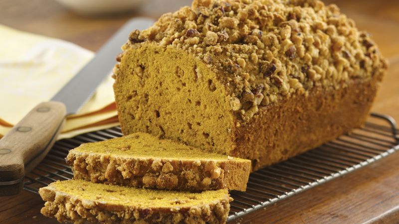 Cinnamon Streusel-Topped Pumpkin Bread