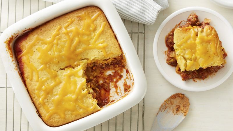 Cornbread Topped Sloppy Joe Casserole