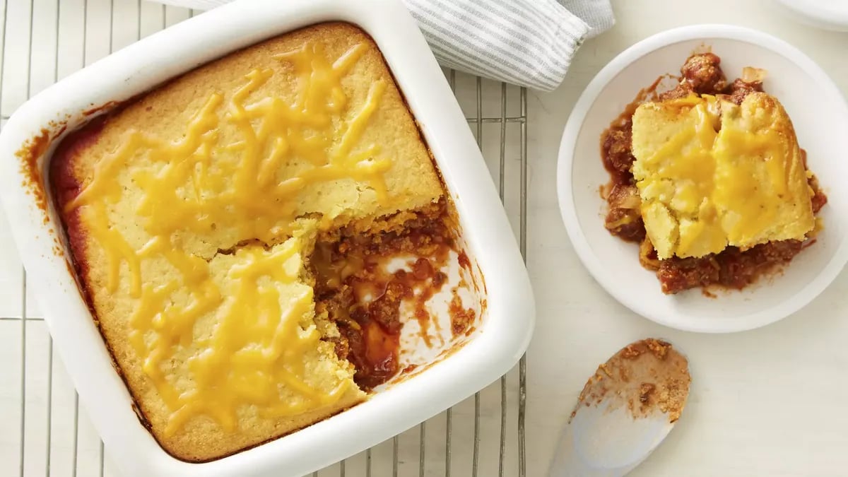 Cornbread Topped Sloppy Joe Casserole