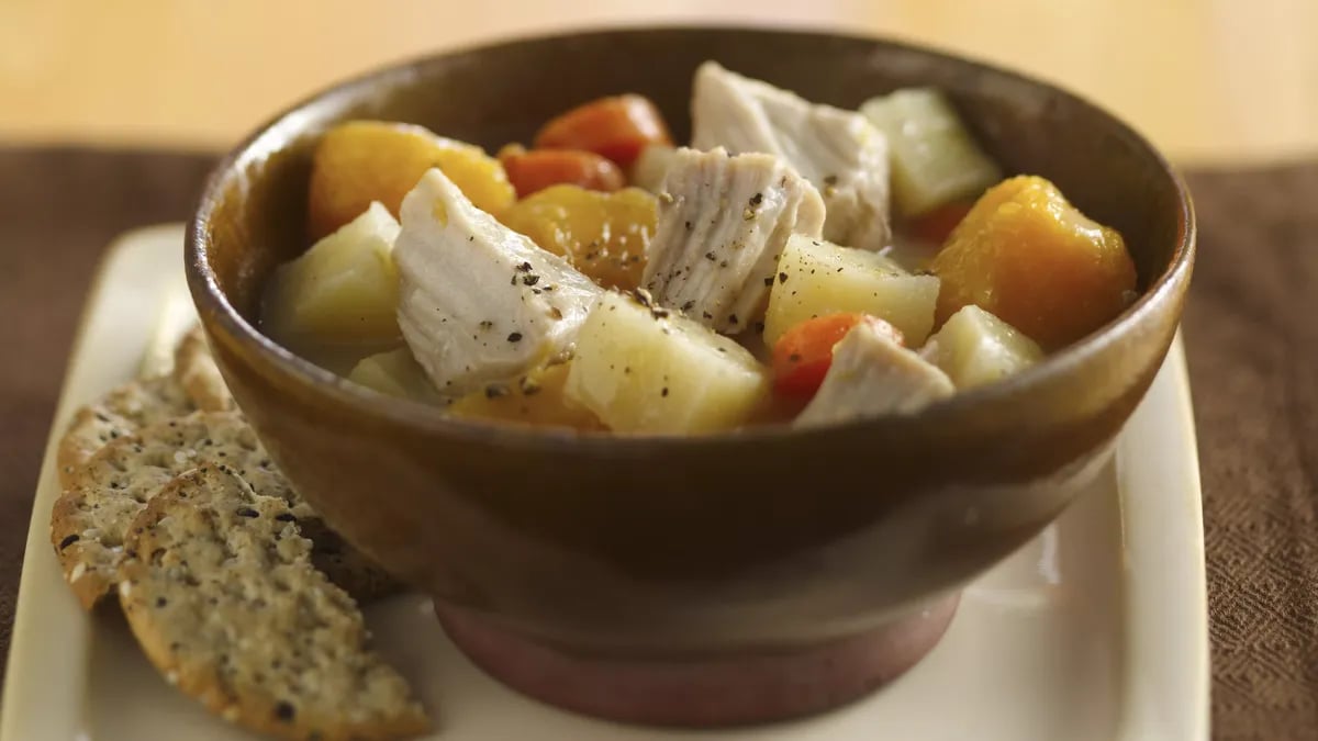 Slow-Cooker Pork and Veggie Stew