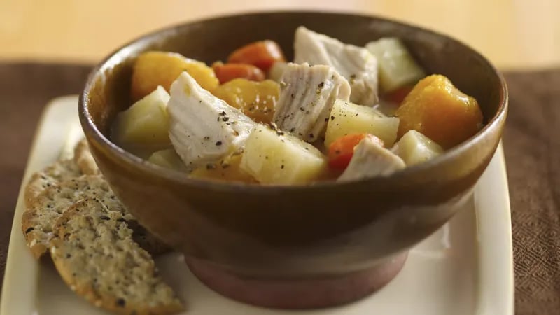 Slow-Cooker Pork and Veggie Stew