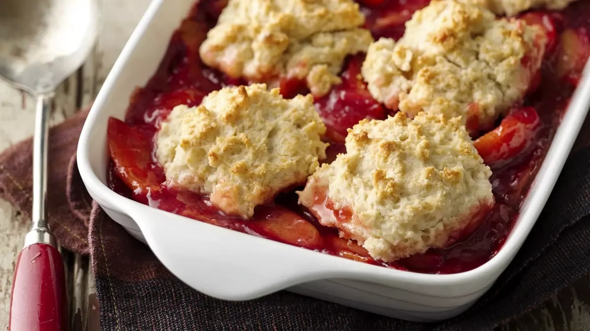 Fresh Plum Cobbler