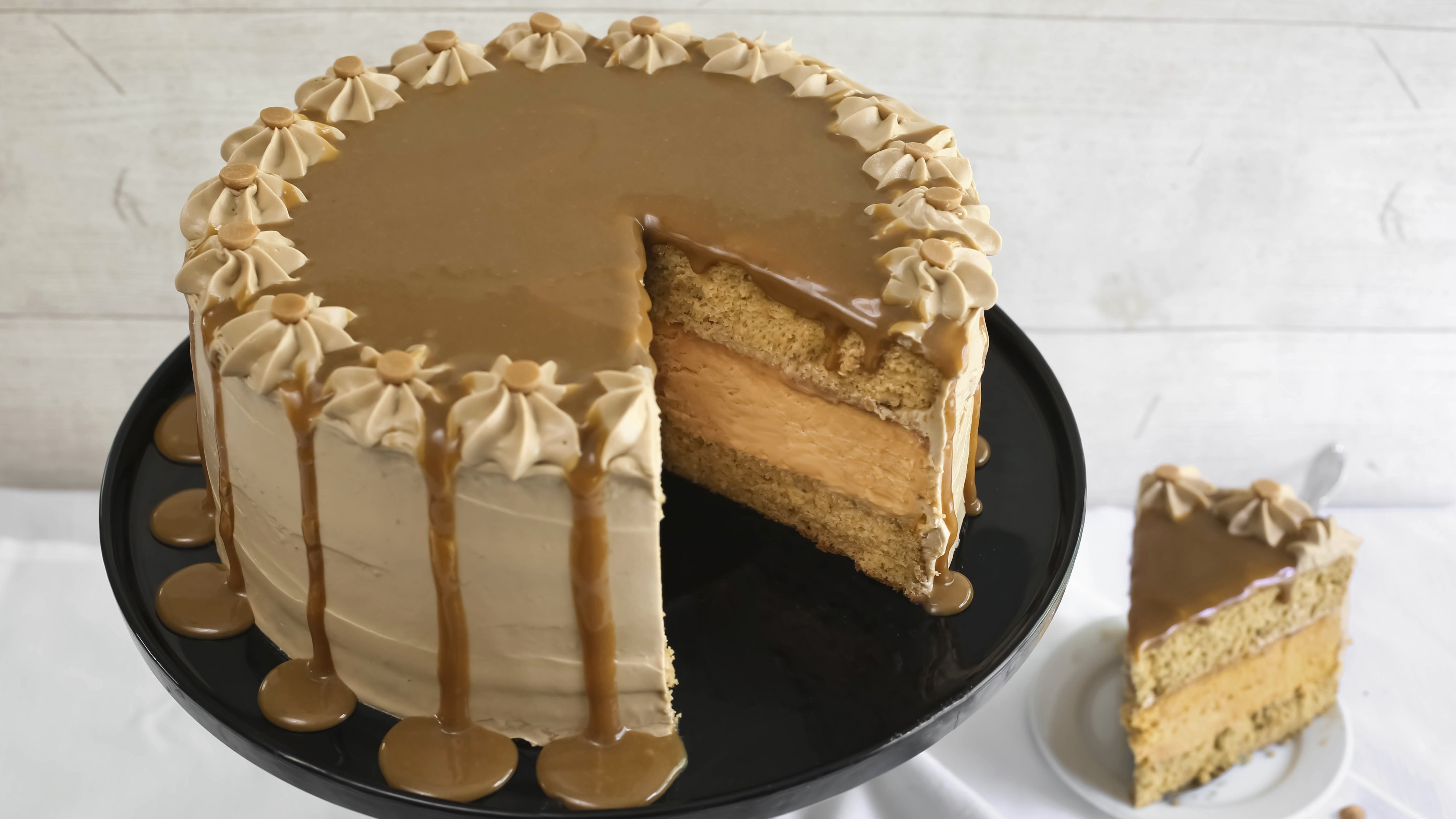 Buy/Send Eggless 2 Tier Butterscotch Cake Online @ Rs. 3779 - SendBestGift