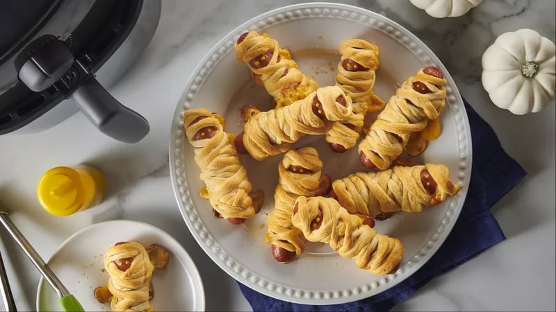 Air Fryer Crescent Mummy Dogs