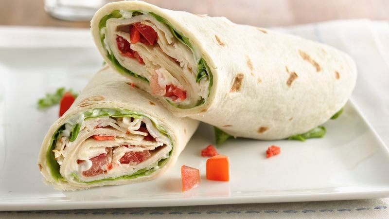 BLT Wrap Sandwiches Recipe