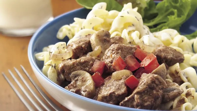 Slow-Cooker Herbed Beef Stroganoff