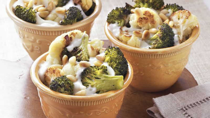 Cheesy Cauliflower and Broccoli