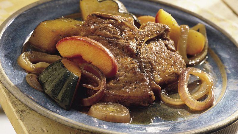 Pork with Apples and Squash