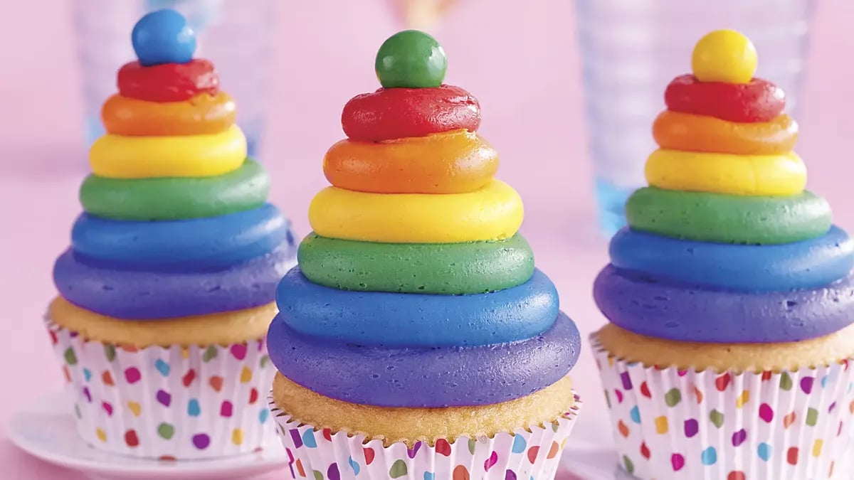 Rainbow Cupcakes