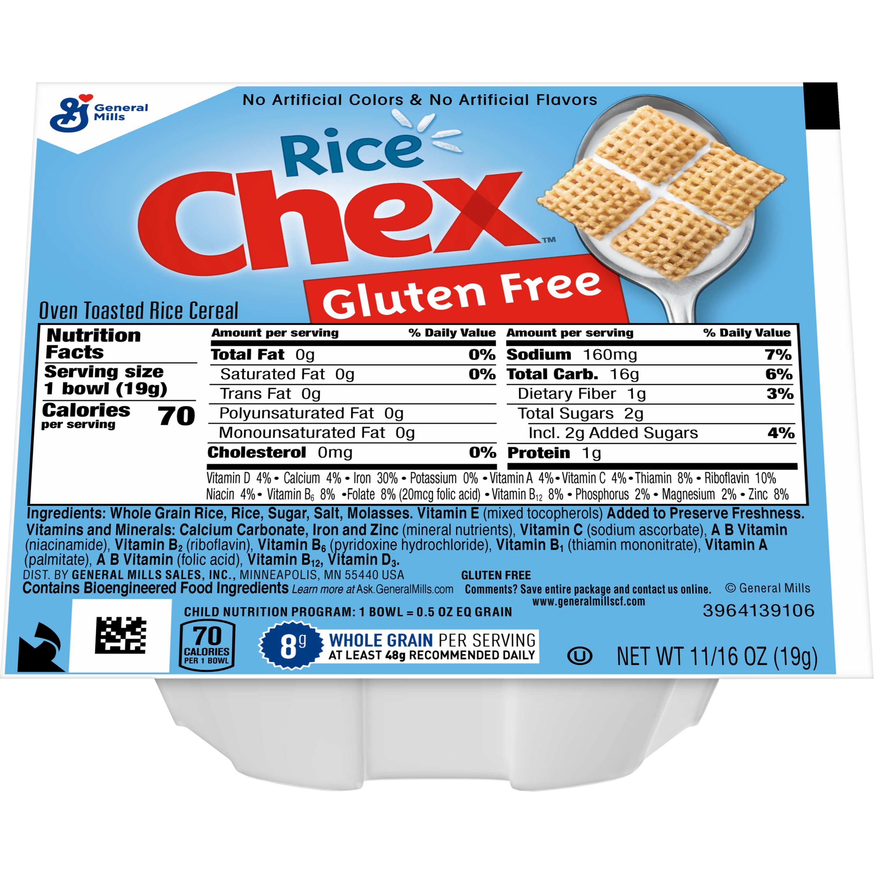 Rice Chex Single-Serve Bowlpak 1 oz. - 96/Case