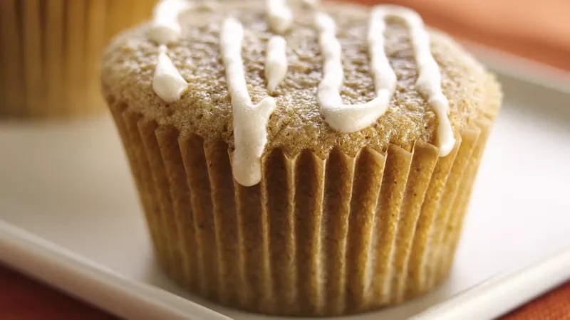 Glazed Chai-Spiced Cupcakes (White Whole Wheat Flour)