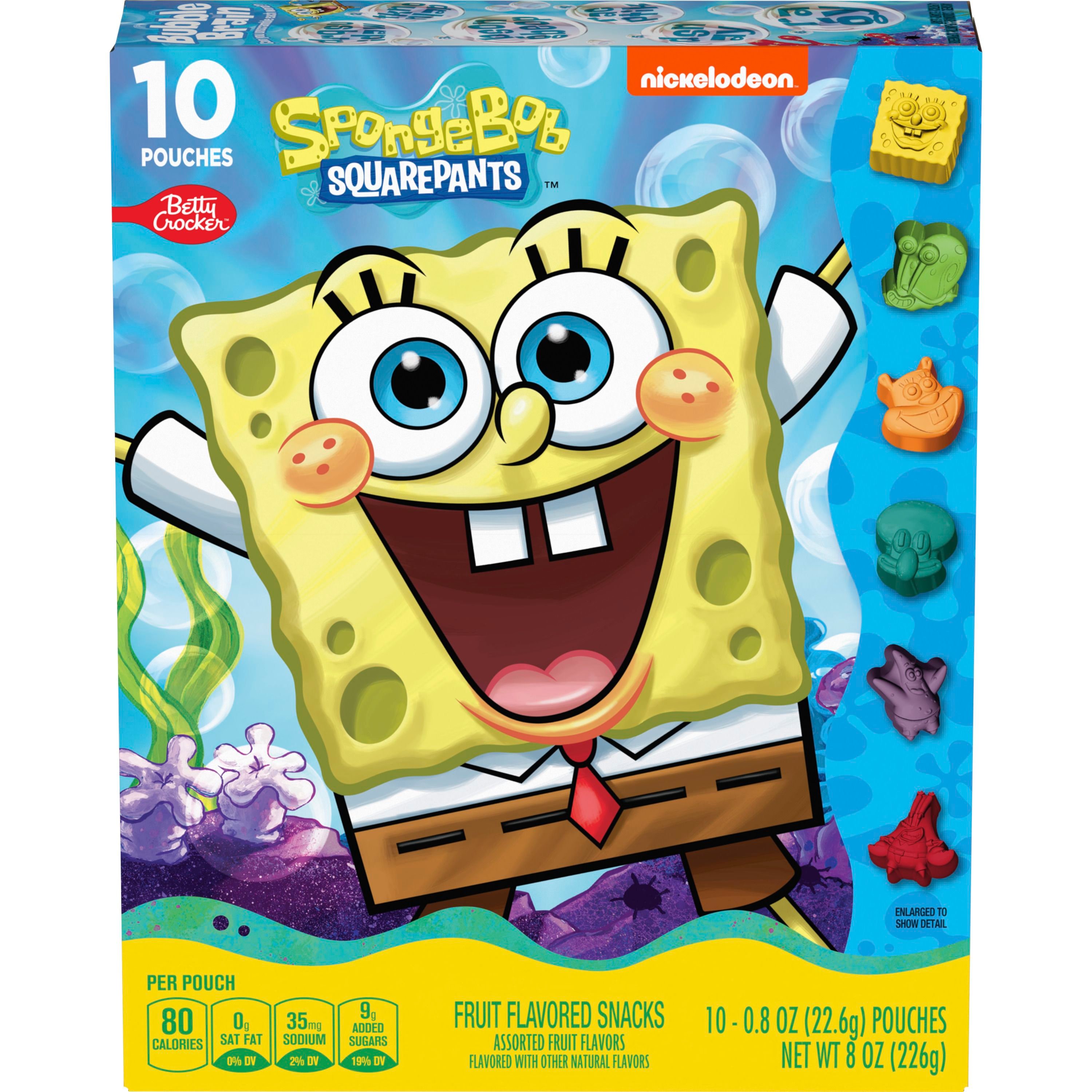 Betty Crocker™ Fruit Flavored Snacks SpongeBob - Front