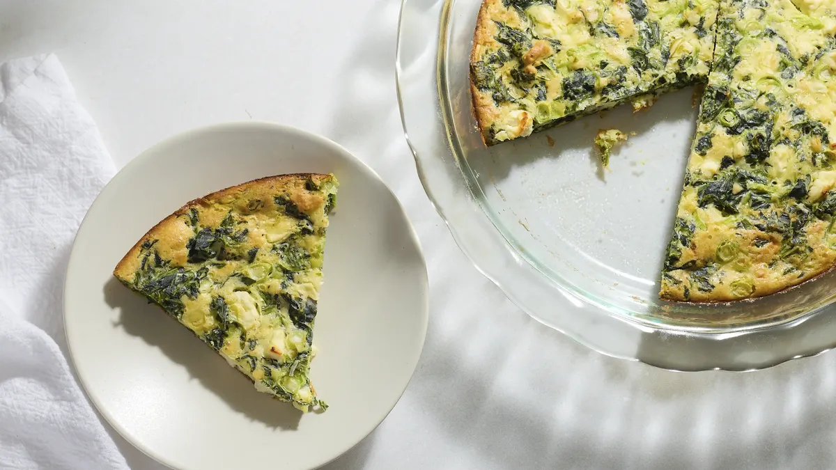 Impossibly Easy Spinach and Feta Pie