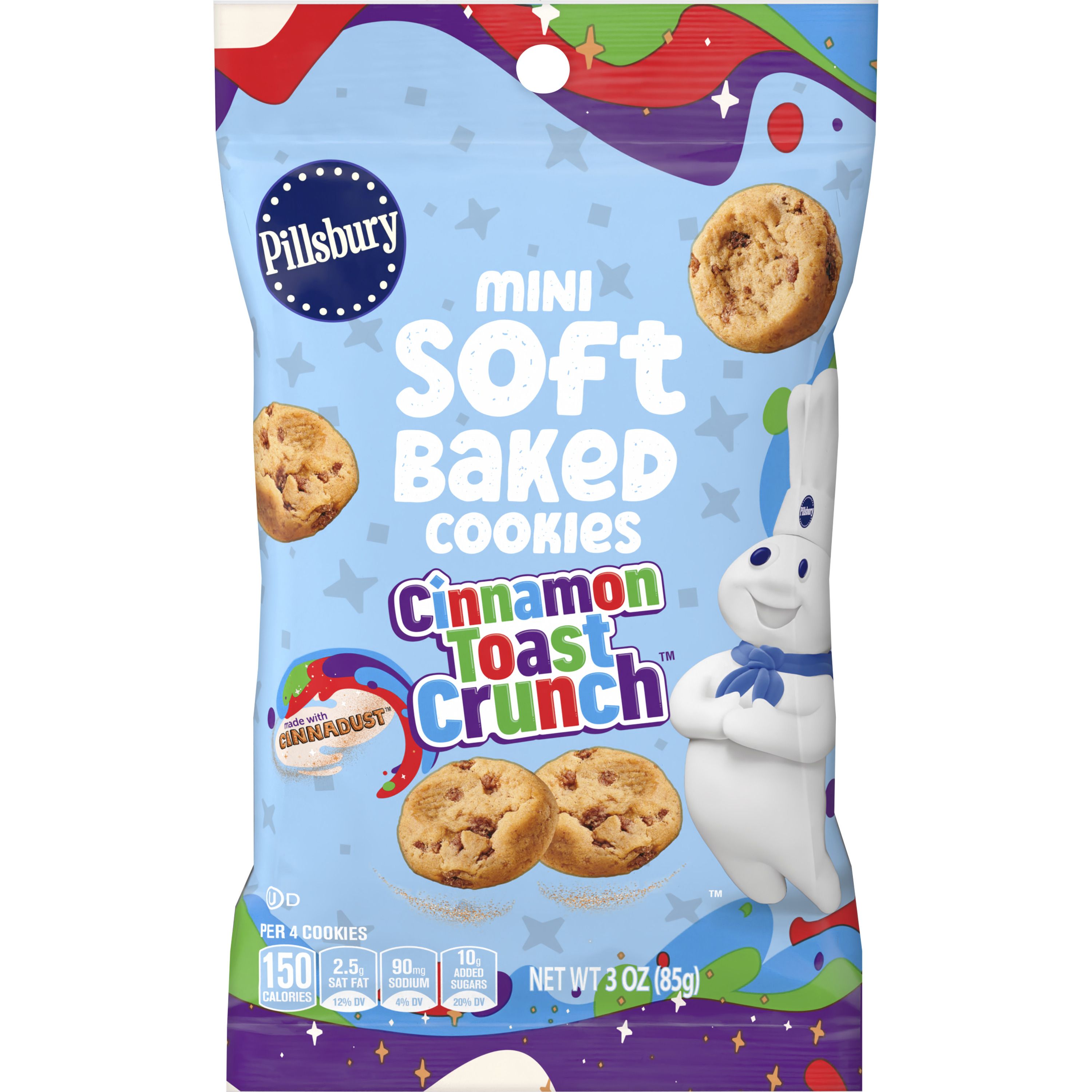 Pillsbury Soft Baked Cinnamon Toast Crunch Cookies, 3 OZ - Front