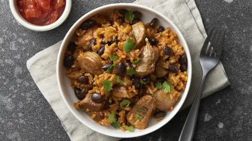 Instant Pot Cuban Pork Tenderloin with Rice and Beans