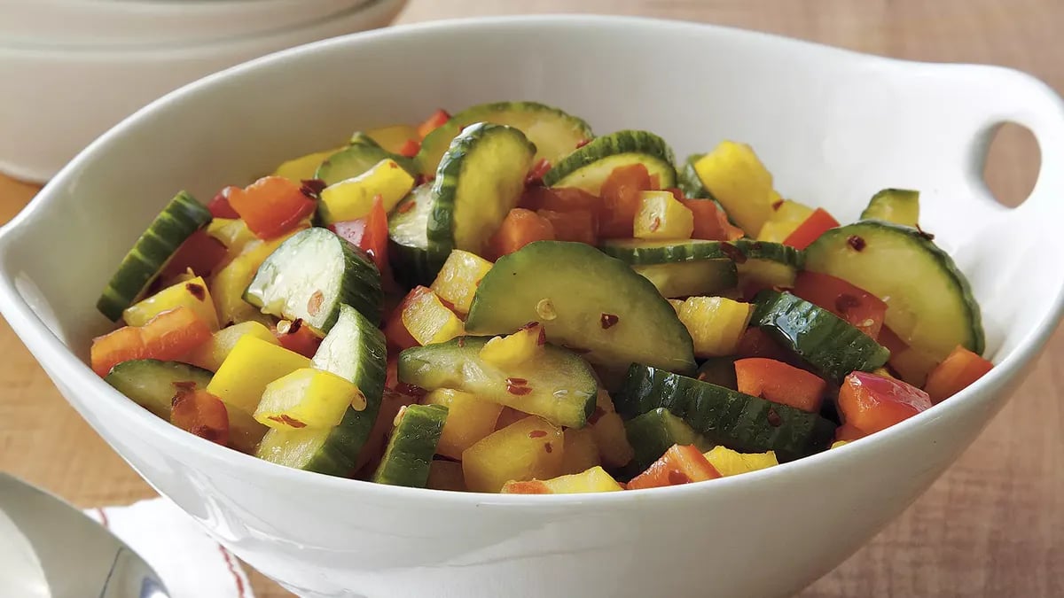 Cucumber Pepper Salad