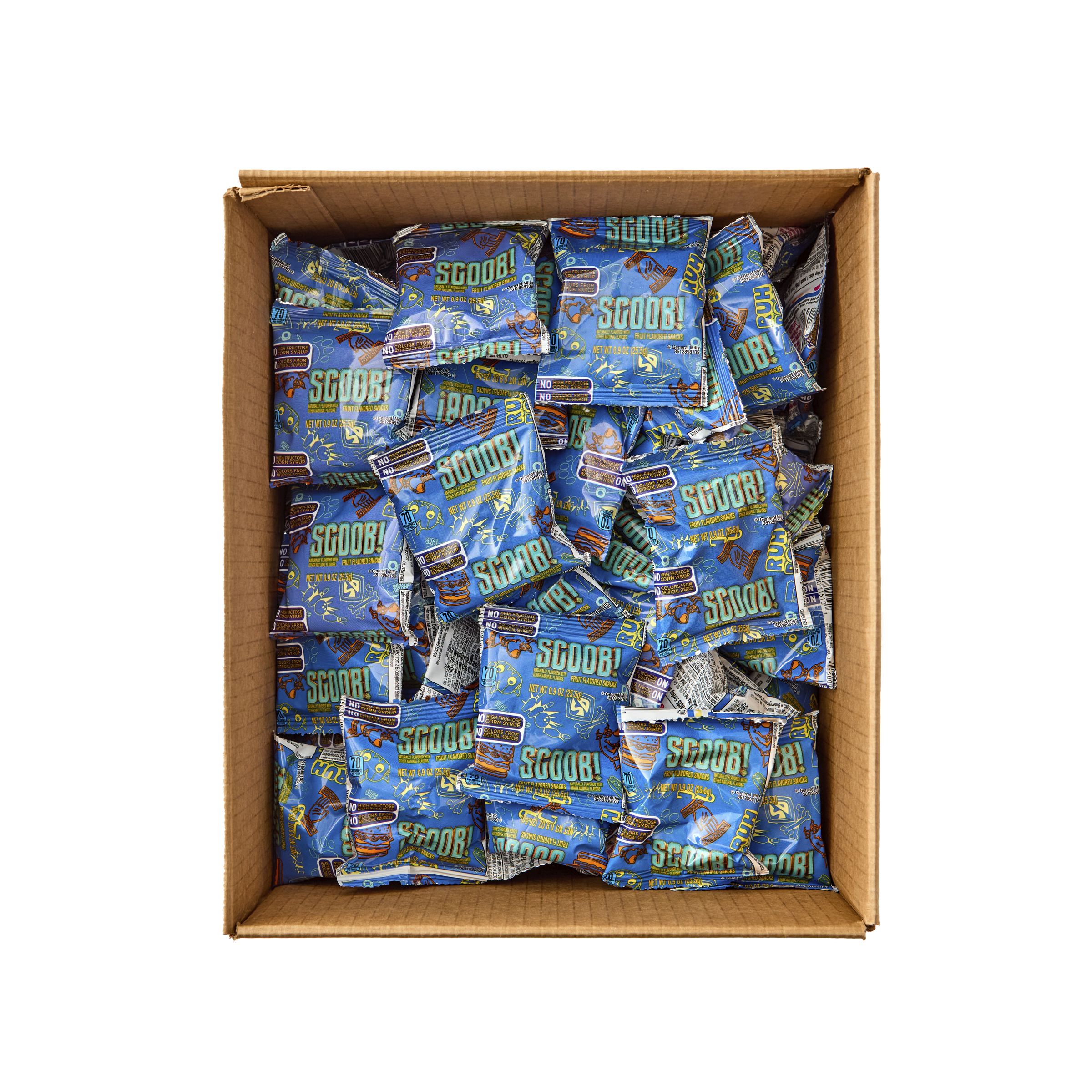  Open Case Betty Crocker Scooby-Doo! Gluten Free Fruit Snacks Single Serve Pouch 96/0.9 OZ