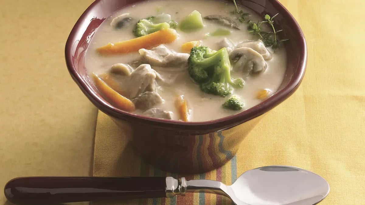 Slow-Cooker Chicken-Vegetable Chowder