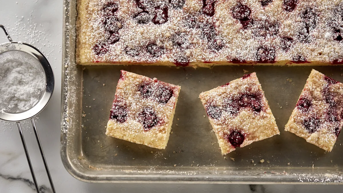 Raspberry Cake Bars