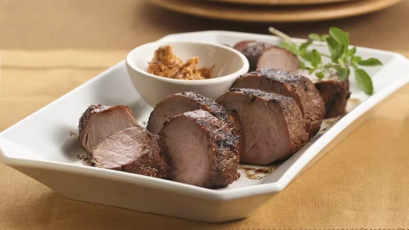 Grilled Chili-Rubbed Pork Tenderloin