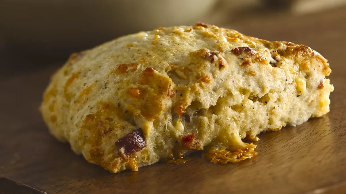 Twice-Peppered Bacon and Buttermilk Scones with Gouda