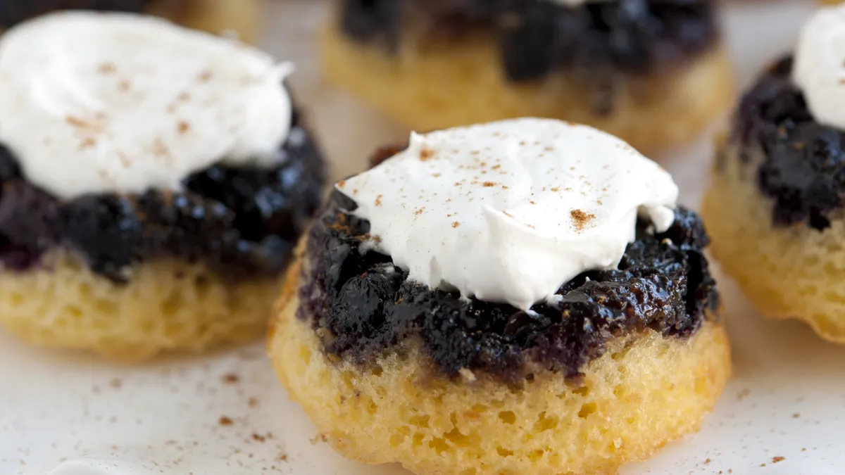 Blueberry-Grapefruit Upside-Down Cakes