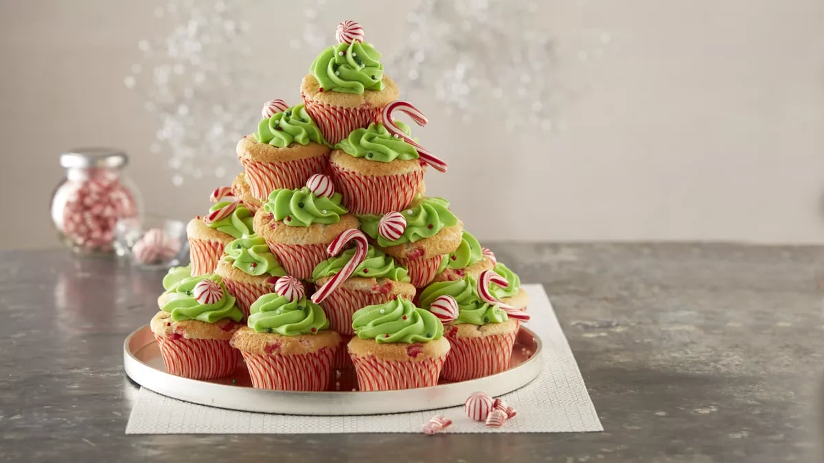 Peppermint Cupcake Tree