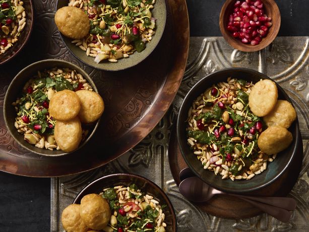 Papri Chaat (Indian Fried Dough Snack)