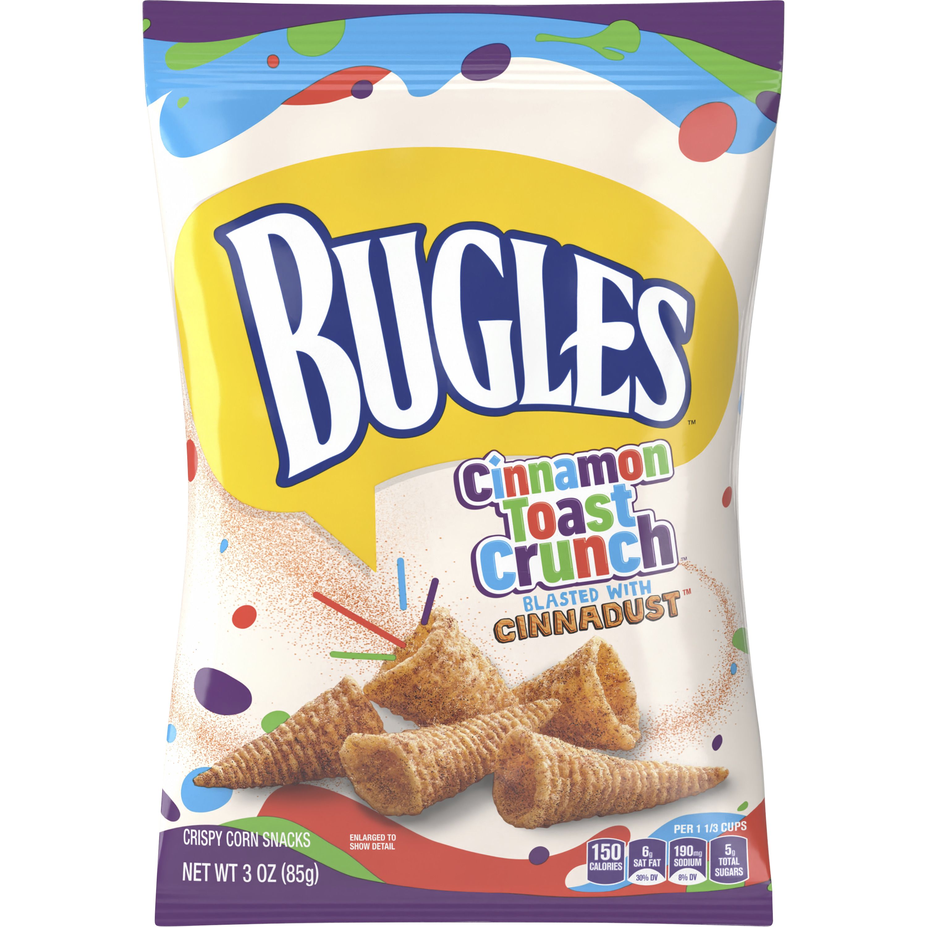 Front - 3D Bugles(TM) Cinnamon Toast Crunch 6 ct 3oz