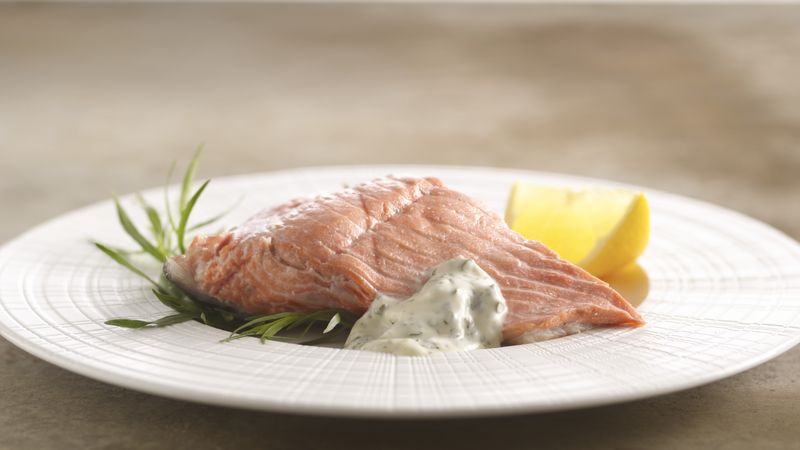 Cold Poached Salmon with Herb Mayonnaise