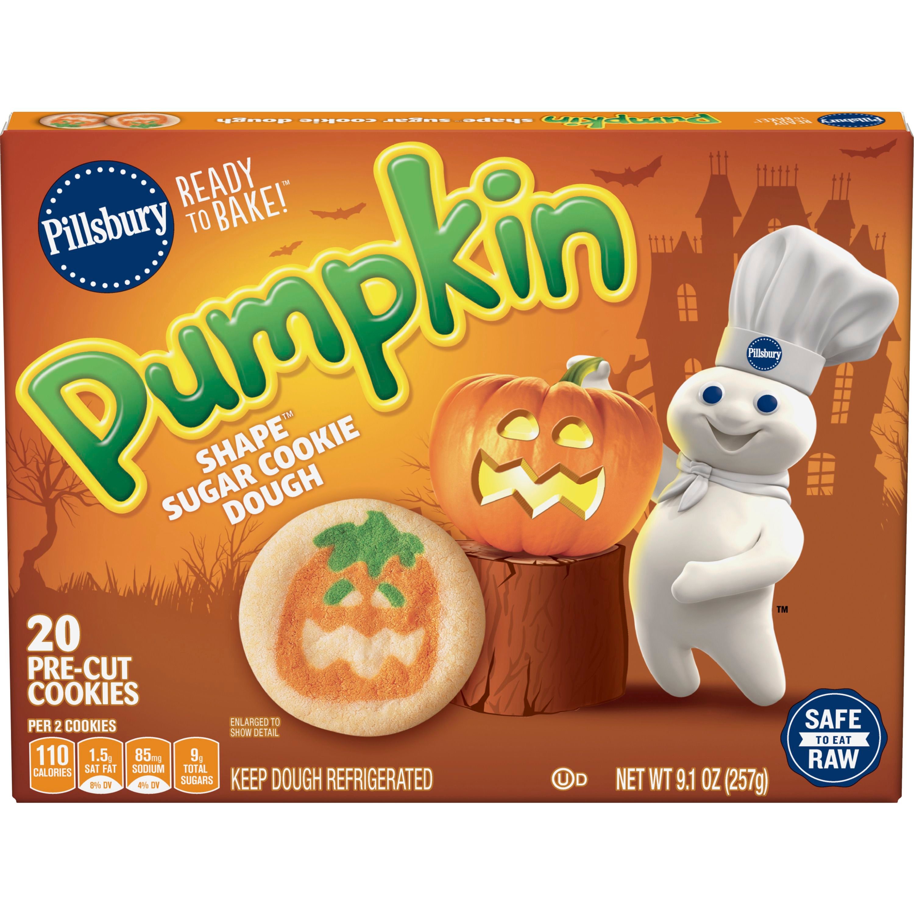 Pillsbury™ Shape™ Pumpkin Sugar Cookie Dough - Front