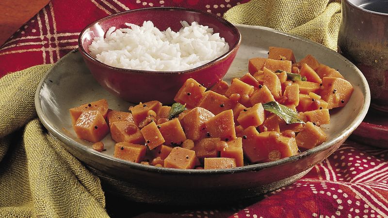 Sweet Potato Curry (Shakarai Urulikazhangu)