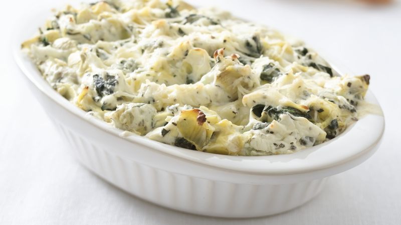 Skinny Spinach Dip with Artichokes