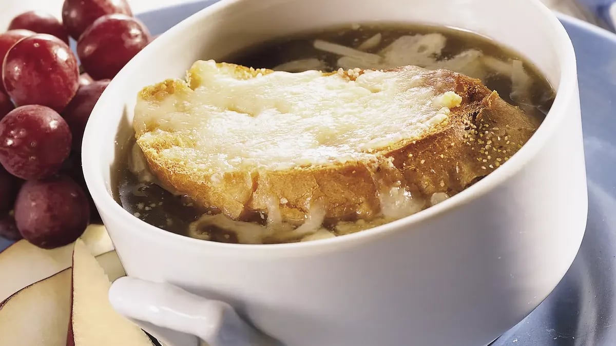 Quick Onion Soup Gratinée